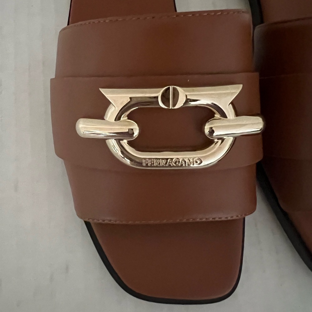 Ferragamo Priscilla Slip On Slide Sandals - Picture 11 of 16
